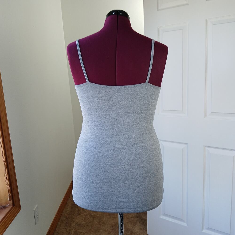 2X/3X Black Triple Criss-Cross Cami Zenana seamless plus sized camisole - Picture 4 of 10